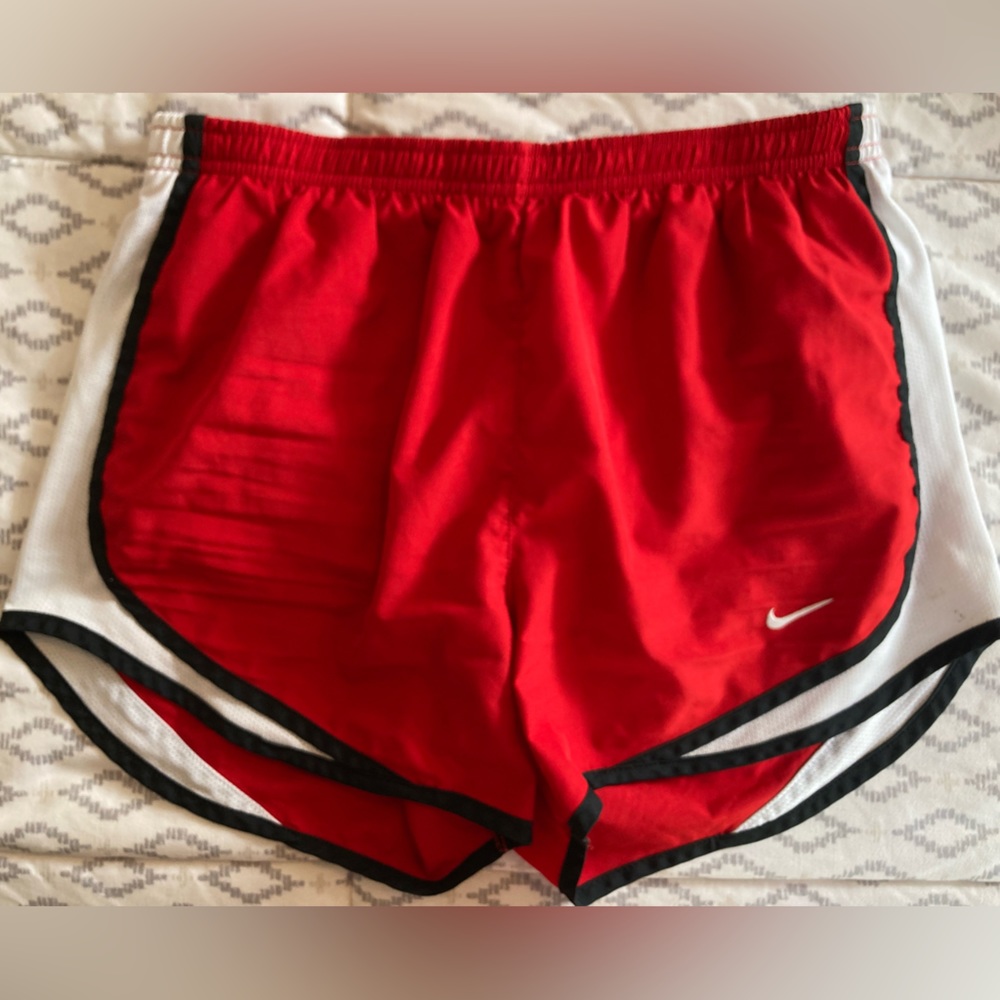 Red and Black Nike Dri-Fit Shorts